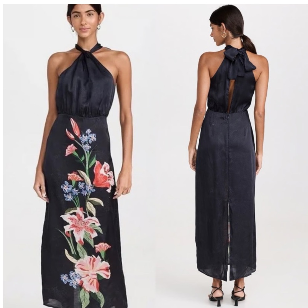 Chufy Nika Spring wedding guest maxi dress sz xs **flaw**